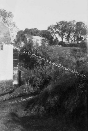 ABBEY ASSAROE MILL WHEEL BELOW ABBEY REMAINS (ABOVE)